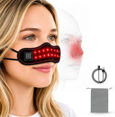 Red light therapy for nasal relief