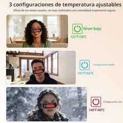 Red light therapy for nasal relief
