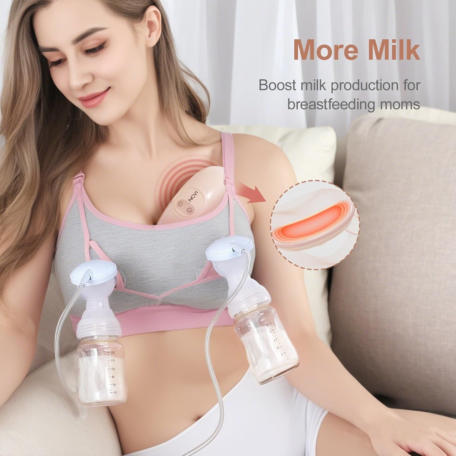 Warming Lactation Massager — Heat + Vibration for Engorgement & Clogged Ducts (2-Pack)