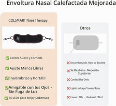 Red light therapy for nasal relief