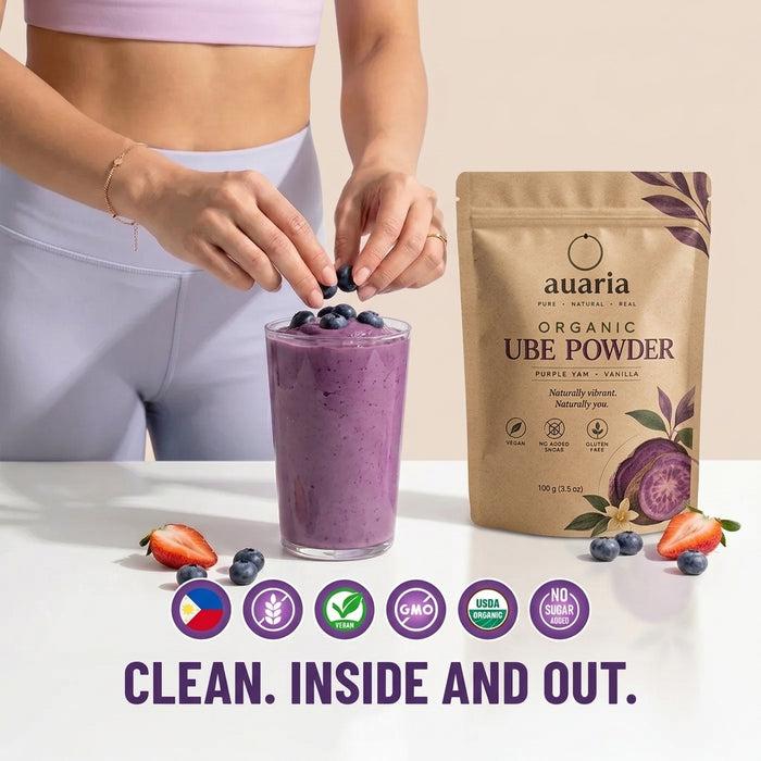 Ube berry smoothie